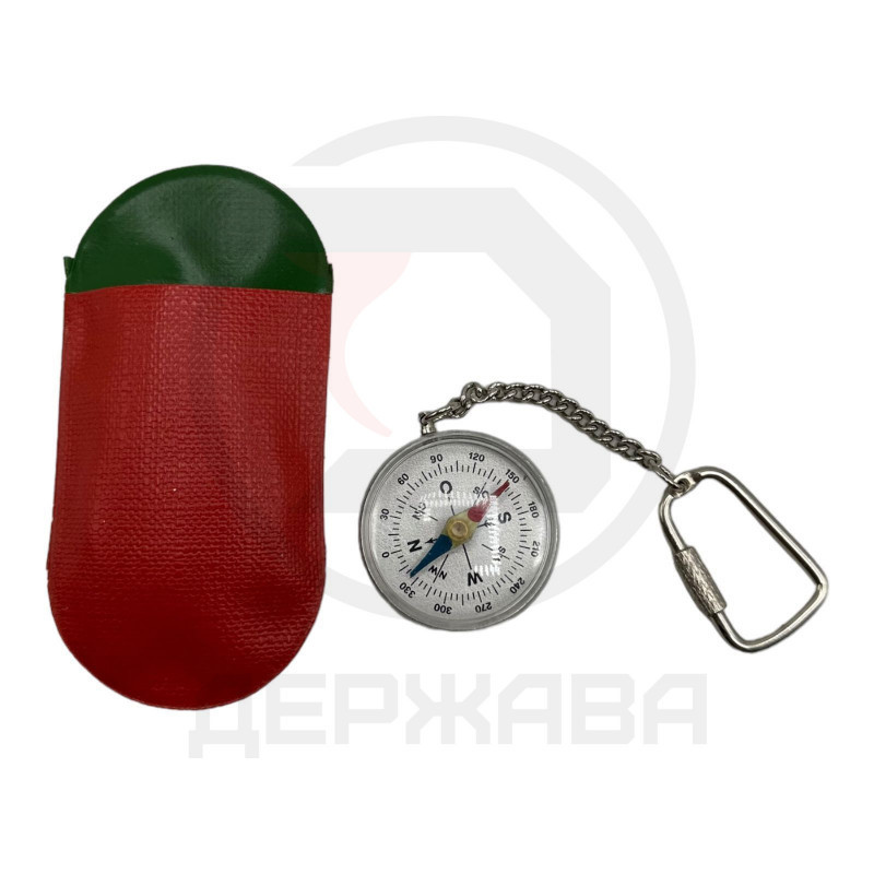 Компас брелок с карабином, в чехле, Речфлот, СССР купить