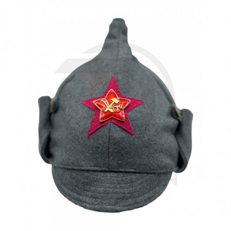 Шапка Буденовка РККА пехотные войска, Звезда "плуг и молот" купить