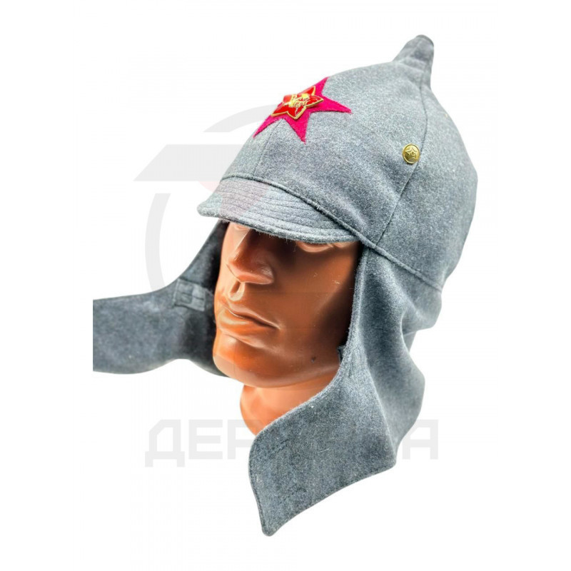 Шапка Буденовка РККА пехотные войска, Звезда "плуг и молот" купить