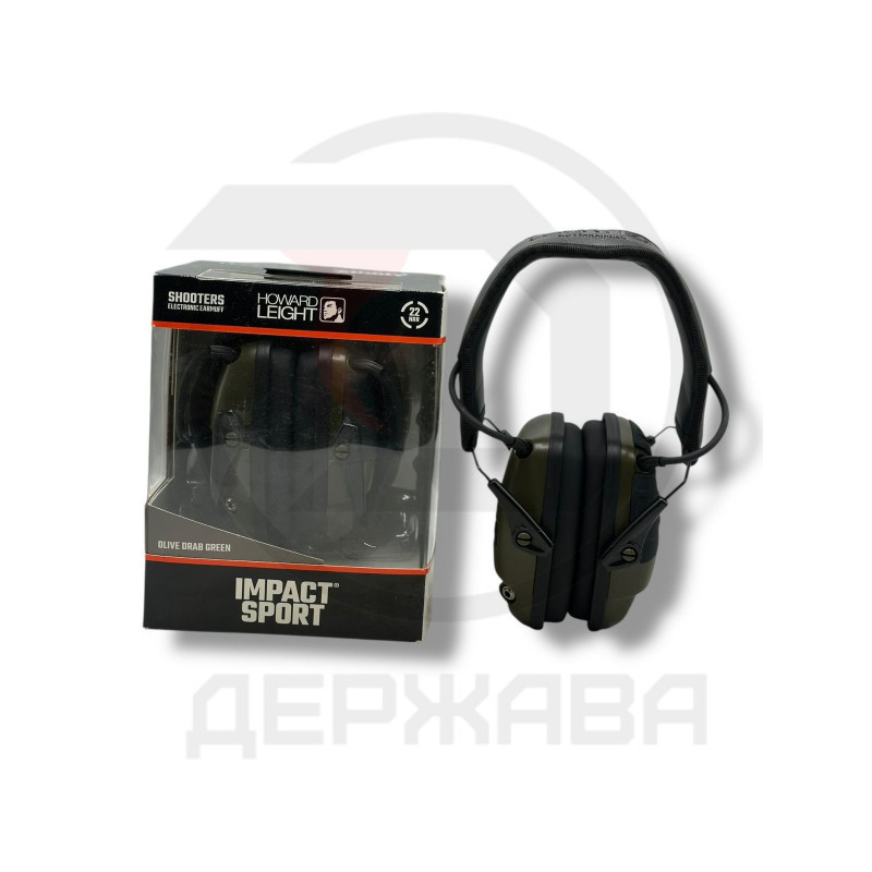 Наушники для стрельбы, активные, Howard Leight Impact Sport, R-01526 (Honeywell)