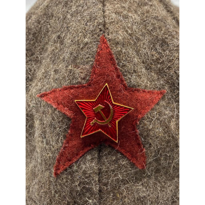Буденовка РККА, Артиллерия , Суконный шлем, Оранжевая звезда