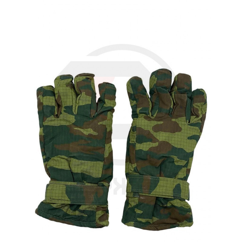 Перчатки мужские зимние, флора, армейские, рипстоп