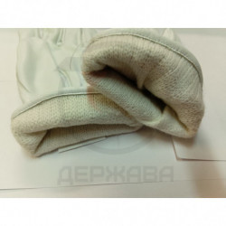 Кожаные перчатки белые парадные, п/ш подкладка, офицерские купить в Москве