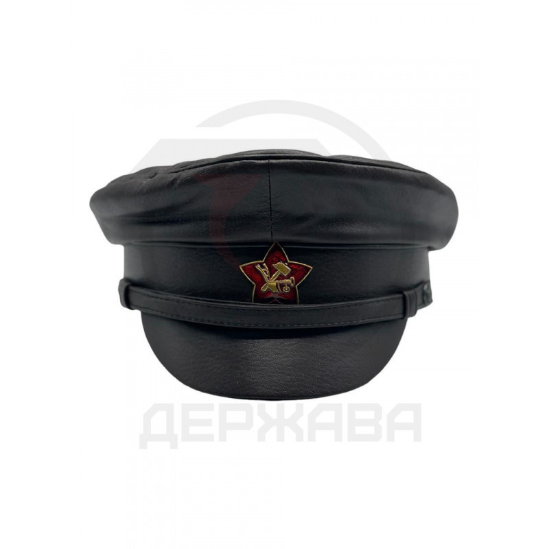 Картуз фуражка ЧК РРКА кокарда плуг и молот, круглый козырек