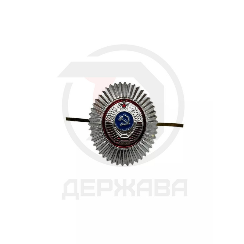 Кокарда милицейская МВД СССР клеймо на фуражку