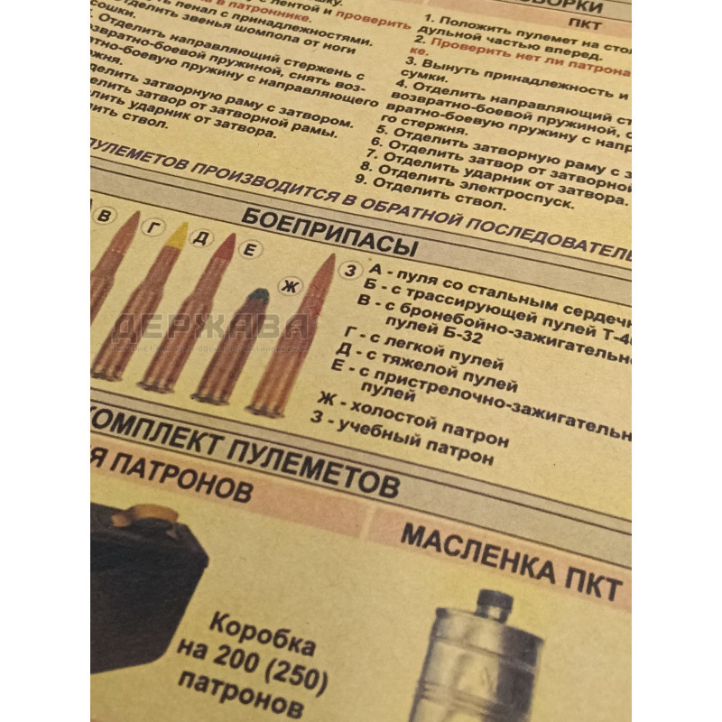 Плакат настенный деталей и механизмов ПКМ, ПКТ