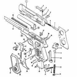 Возвратная пружина пистолета Beretta М1934/1935 купить в Москве, цена с доставкой