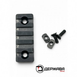 Планка Пикатинни (Picatinny) M-LOK (черный) Держава армс
