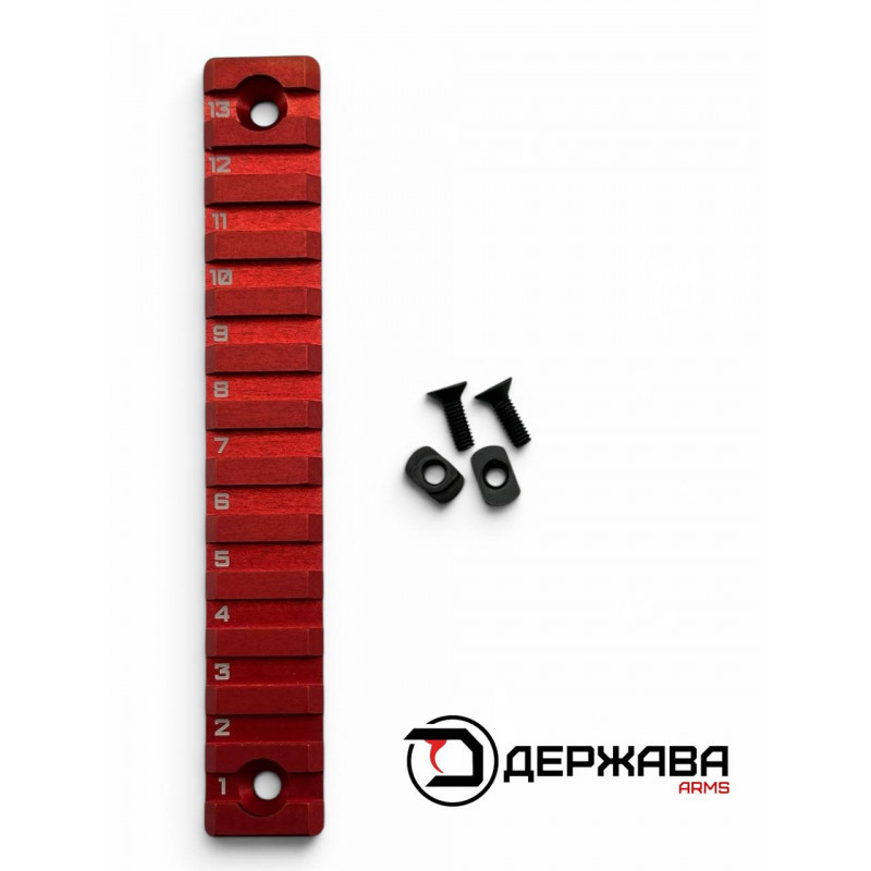 Планка Пикатини  красная купить (3,5,7 слотов) | Держава Армс