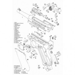 Предохранитель пистолета Luger P 08