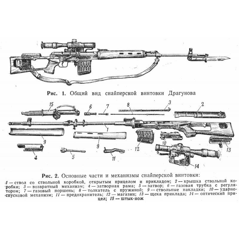 Магазин для СВД, карабина Тигр, 7,62x54R, на 5 мест, СССР/Россия
