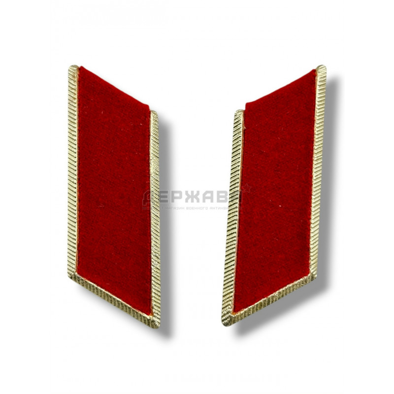 Петлицы мотострелковых войск, образца 1969 года, металлизированные, СССР