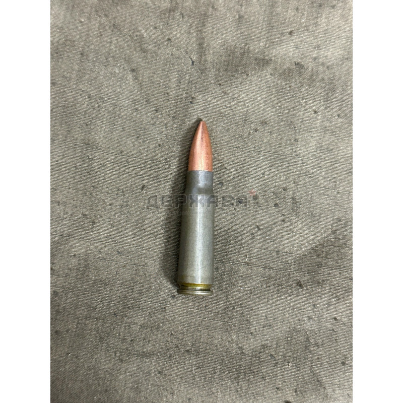 Макет патрона АК, калибра 7,62х39, зелёный, стальной, 1 штука, СССР/Россия