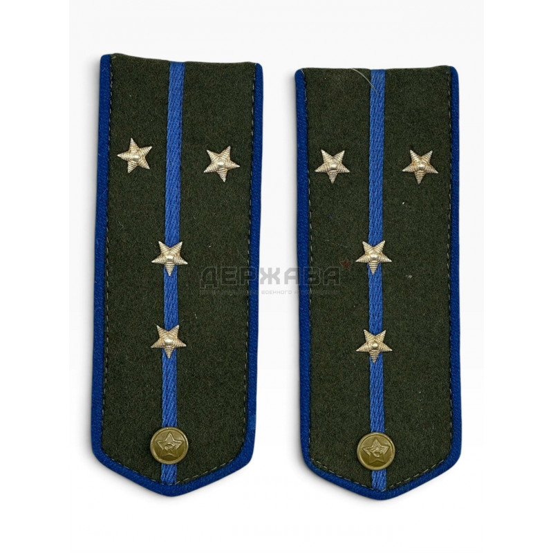 Погоны полевые капитан НКВД РККА, СССР, образца 1943 года, защитные