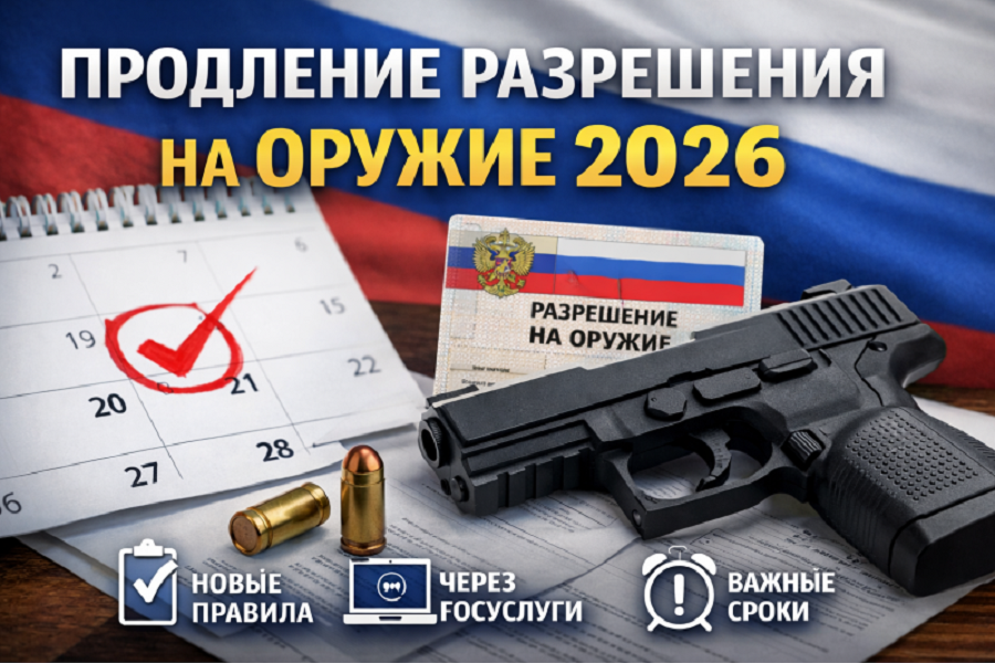 Продление разрешения на оружие 